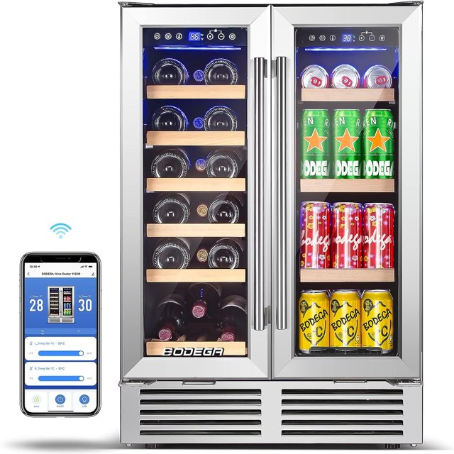 BODEGA 24″ Dual Zone, 19 bottles + 57 cans (JC-115DR)